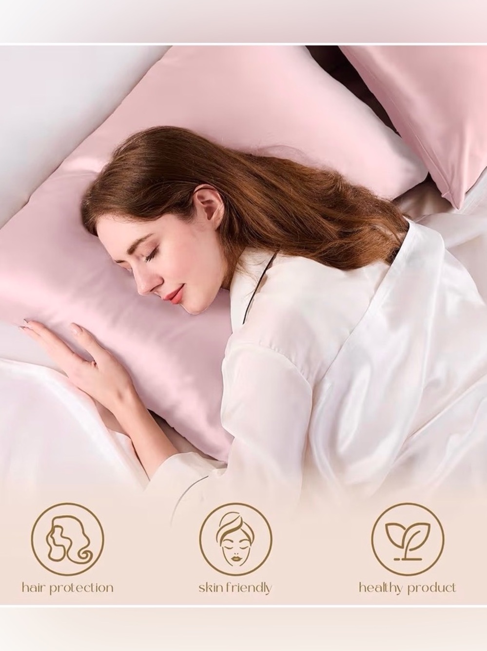 NEW! ๐ 2 Pure Silk Pillowcases - Picture 2 of 10